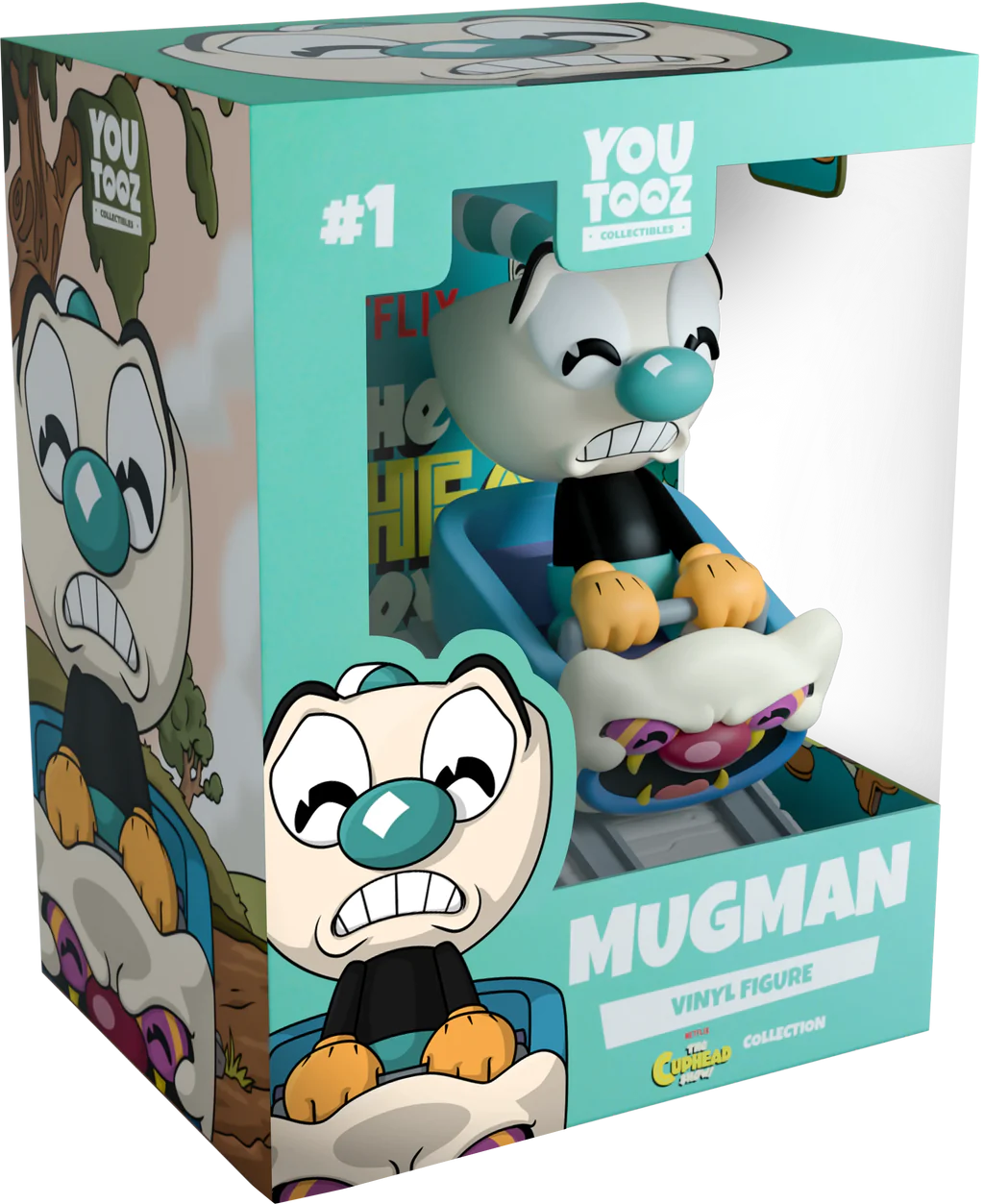 Cuphead Youtooz Vinyl Figure Mugman Netflix Show Edition