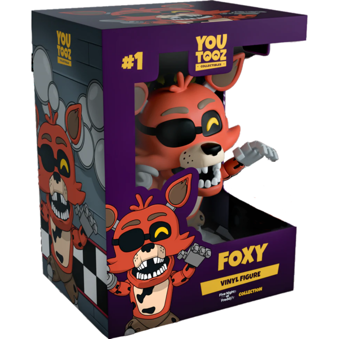 Five Nights At Freddys Youtooz Vinyl Figure Foxy Flocked