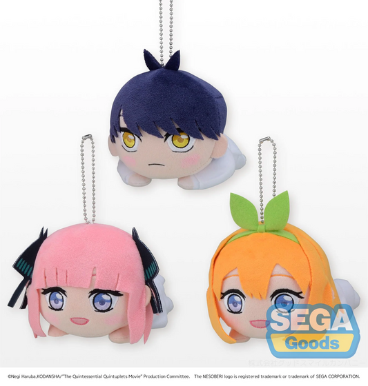 The Quintessentail Quintuplets Movie Vol 1 Keychain Nesoberi Plush