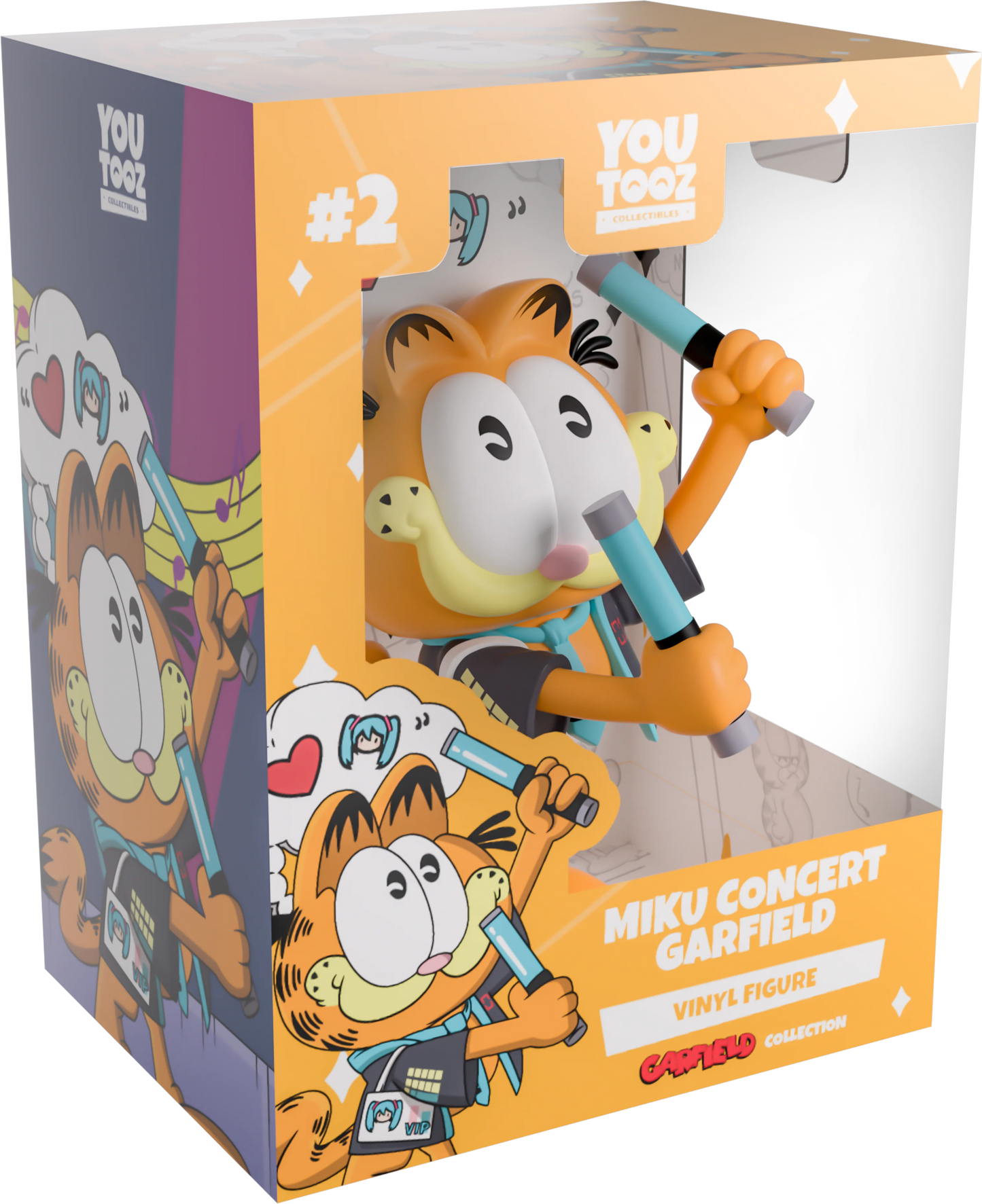 Garfield Youtooz Vinyl Figure Hatsune Miku Concert Garfield
