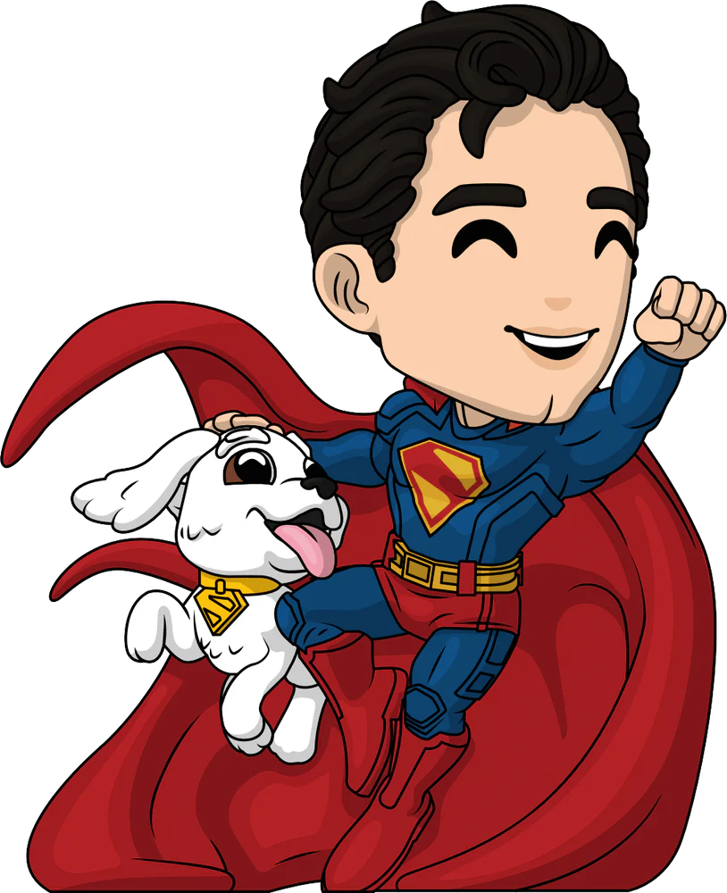 Superman Genesis Youtooz Vinyl Figure Superman and Krypto