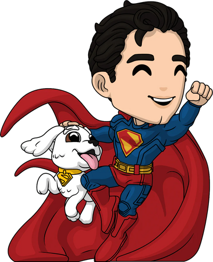 Superman Genesis Youtooz Vinyl Figure Superman and Krypto