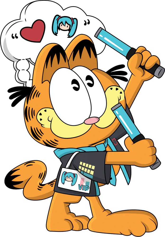 Garfield Youtooz Vinyl Figure Hatsune Miku Concert Garfield