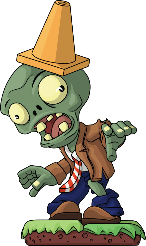 Plants Vs. Zombies Youtooz Vinyl Figure Conehead Zombie