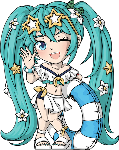 Hatsune Miku Youtooz Vinyl Figure Summer Style Hatsune Miku