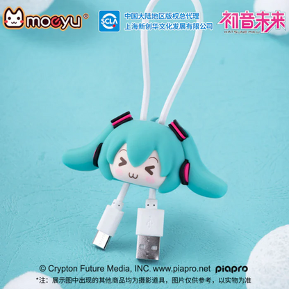 Moeyu - Hatsune Miku Squinty Eyes Series 3D Cable Holder