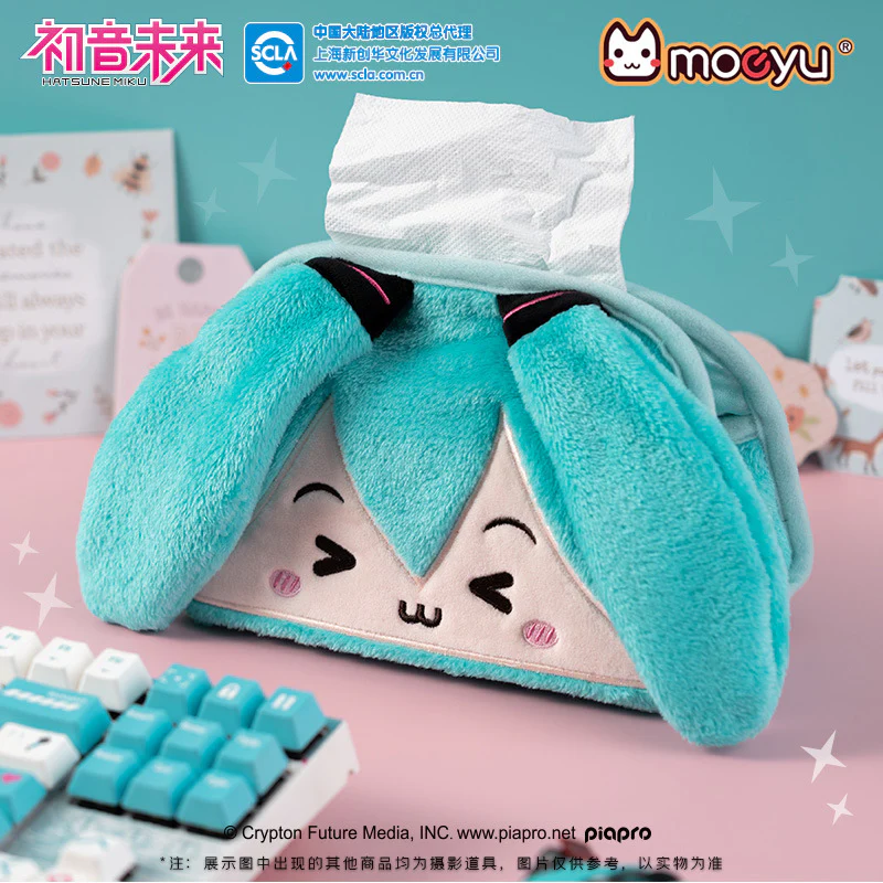 Moeyu - Hatsune Miku Squinting Eyes Series Plush Tissue Paper Box