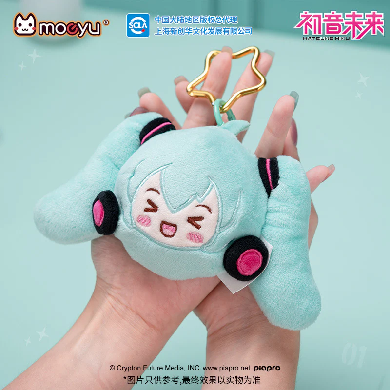 Moeyu - Hatsune Miku Squinty Eyes Series Plush Comb