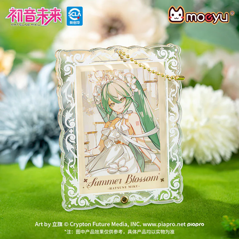 Moeyu - Hatsune Miku Summer Flowers Series Acrylic Photo Frame Gumi Pendant