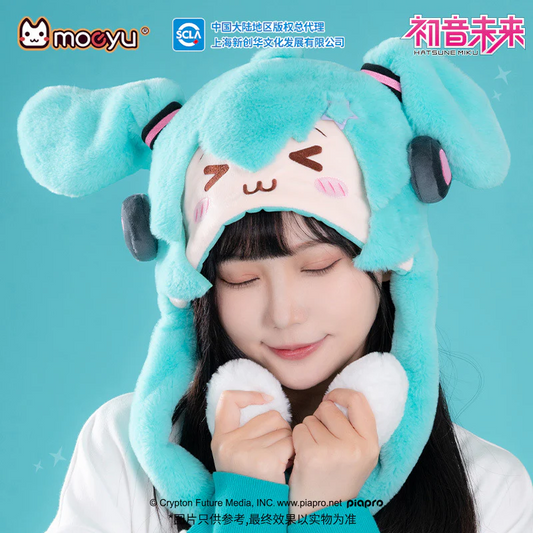 Moeyu - Hatsune Miku Squinty Eyes Series Movable Plush Hat