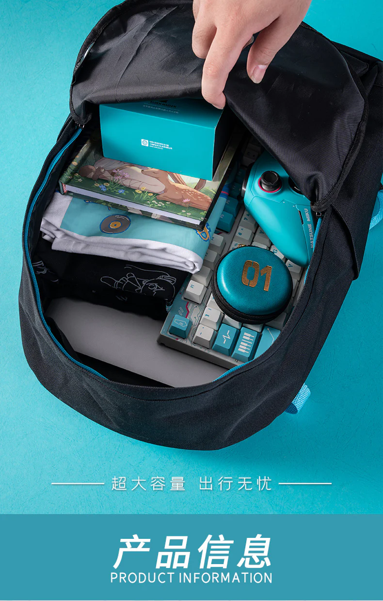 Moeyu - Hatsune Miku Outdoor Style Oxford Backpack