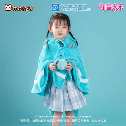Moeyu - Hatsune Miku Squinting Eyes Series Small Blanket