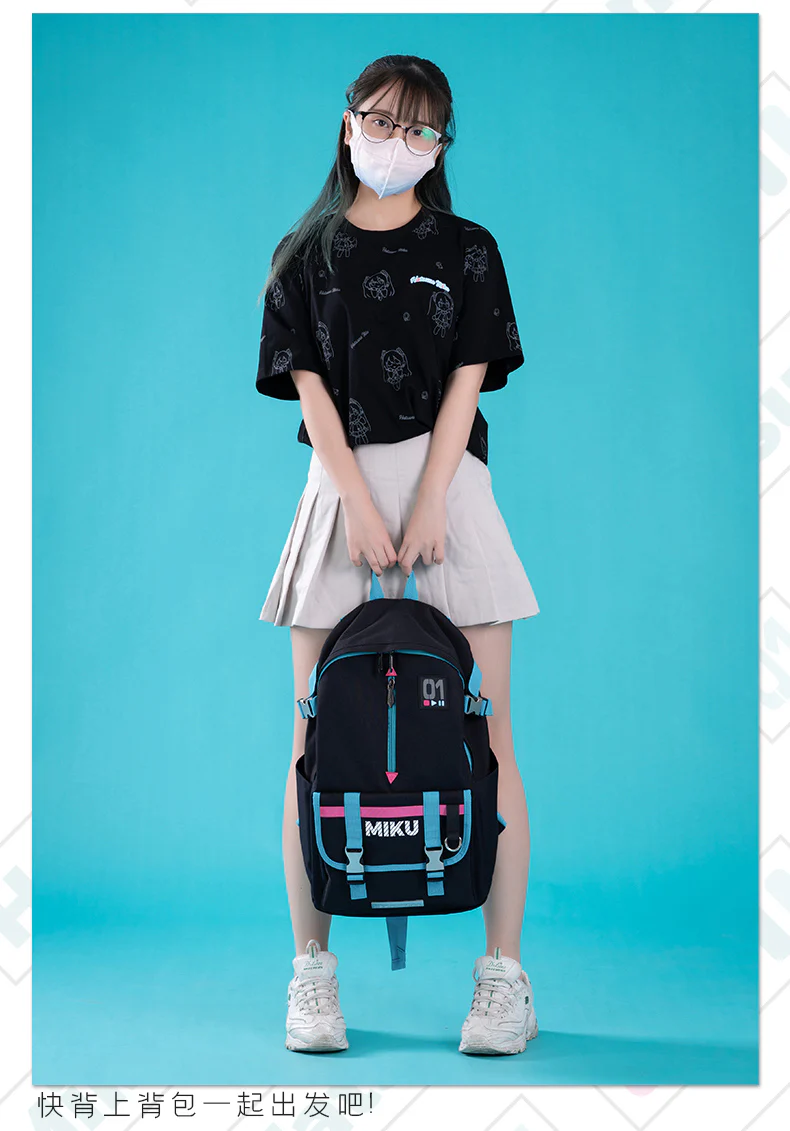 Moeyu - Hatsune Miku Outdoor Style Oxford Backpack