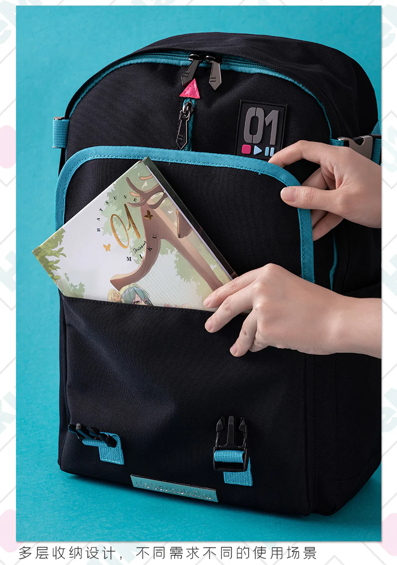 Moeyu - Hatsune Miku Outdoor Style Oxford Backpack
