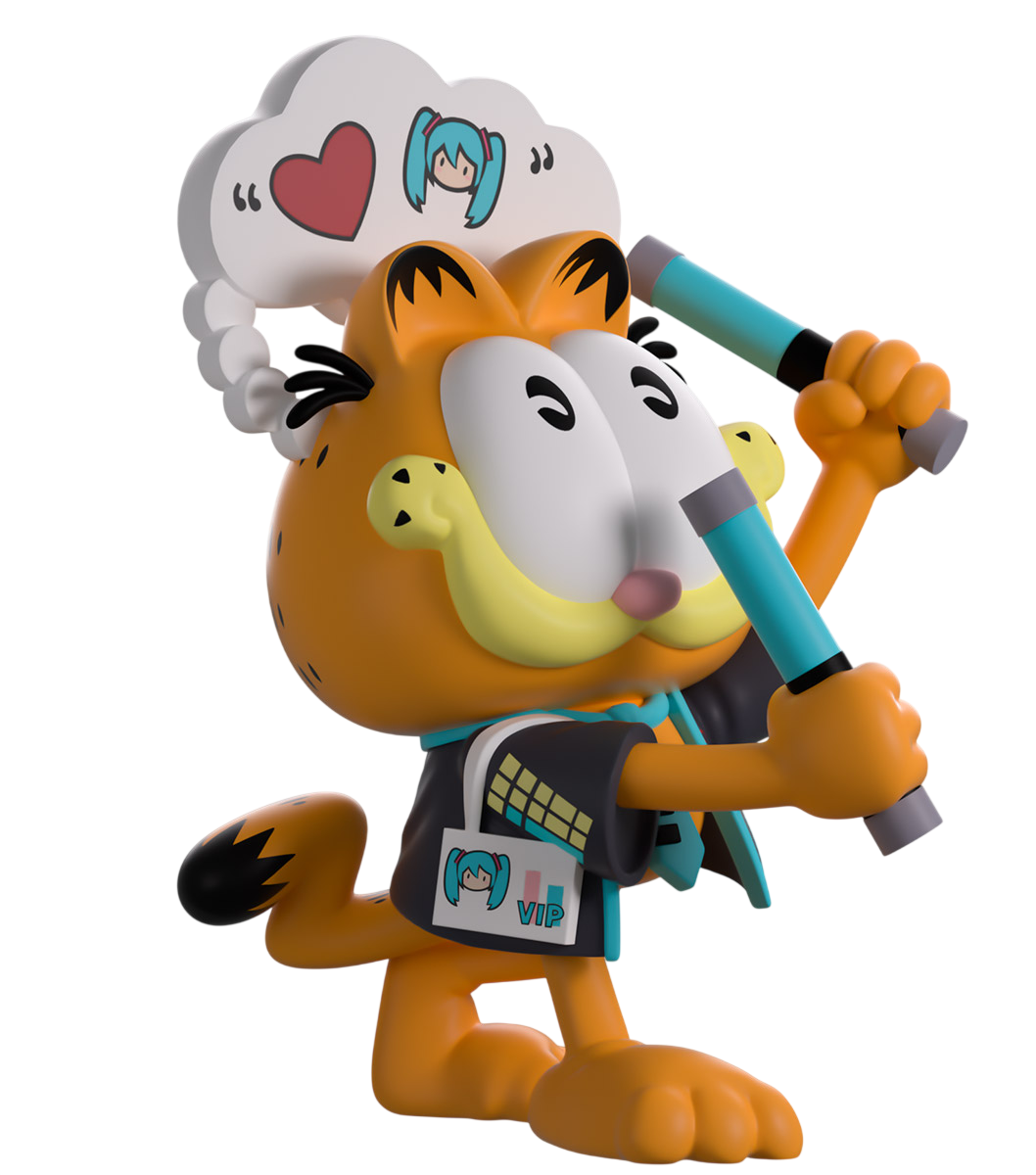 Garfield Youtooz Vinyl Figure Hatsune Miku Concert Garfield