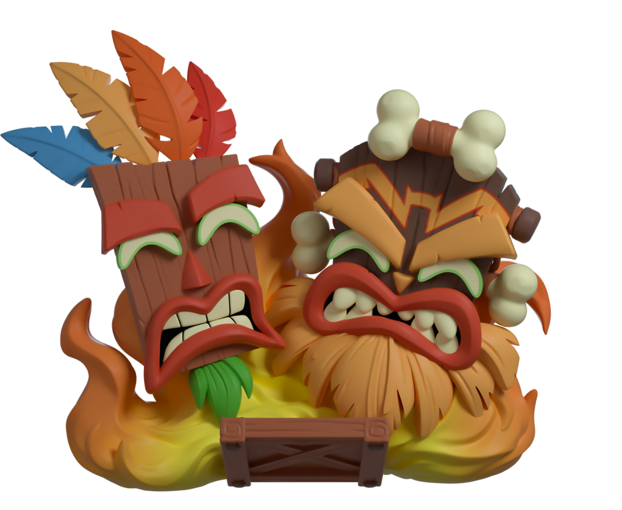 Crash Bandicoot Aku Aku & Uka Uka Youtooz Vinyl Figure