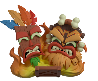 Crash Bandicoot Aku Aku & Uka Uka Youtooz Vinyl Figure