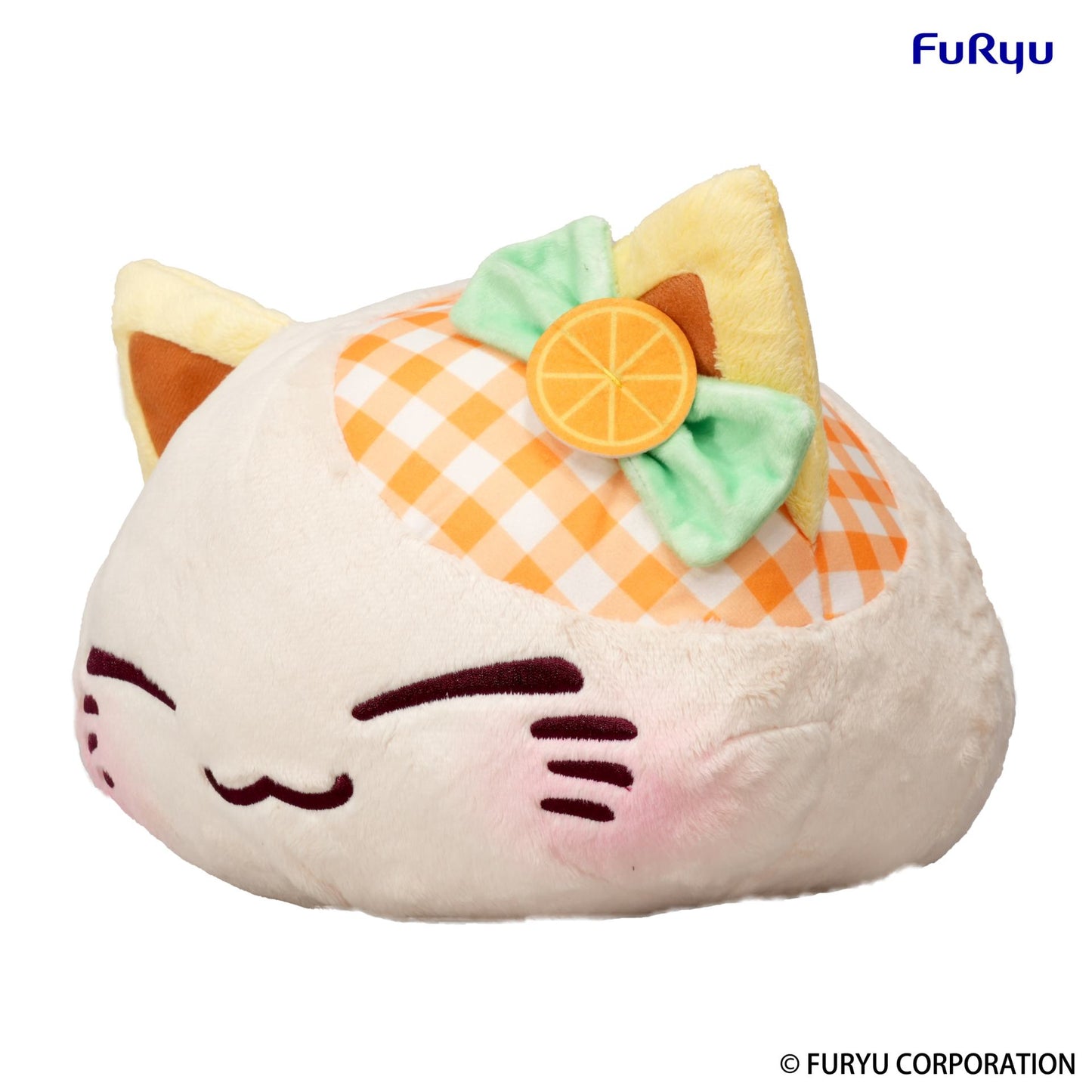 Nemuneko Cat Fruit Big Plush Orange