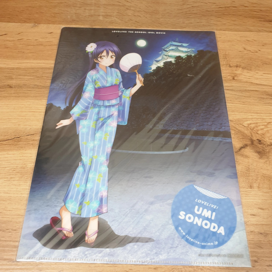 Love Live A4 Clear File Umi Sonoda