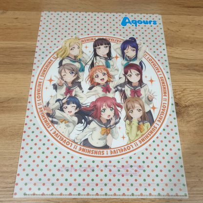 Love Live Sunshine A4 Clear File Aqours