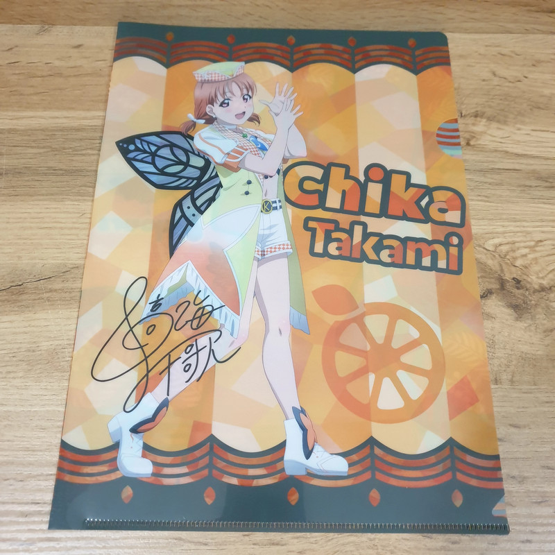 Love Live Sunshine A4 Clear File Chika Takami