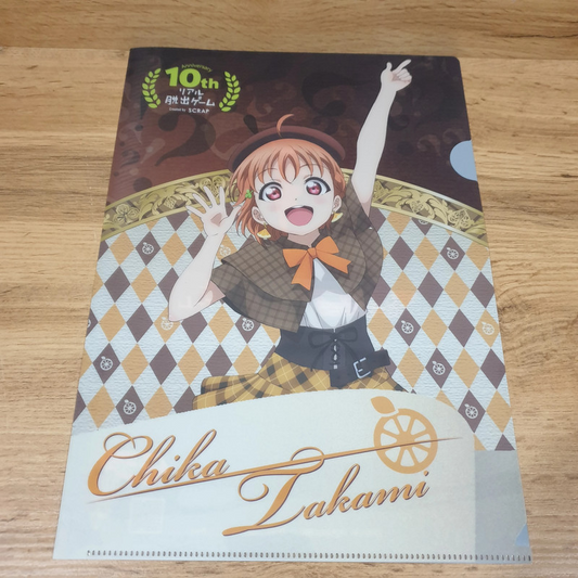 Love Live Sunshine A4 Clear File Chika Takami