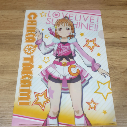 Love Live Sunshine A4 Clear File Chika Takami