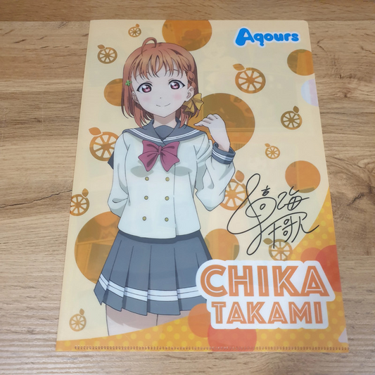 Love Live Sunshine A4 Clear File Chika Takami