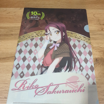 Love Live Sunshine A4 Clear File Riko Sakurauchi