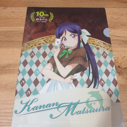 Love Live Sunshine A4 Clear File Kanan Matsuura