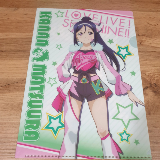 Love Live Sunshine A4 Clear File Kanan Matsuura