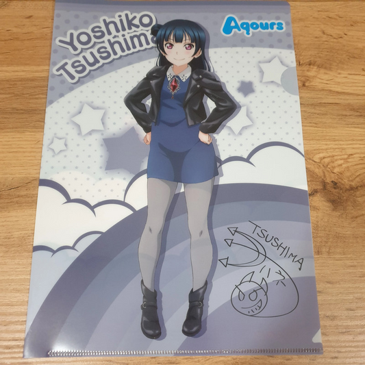 Love Live Sunshine A4 Clear File Yoshiko Tsushima