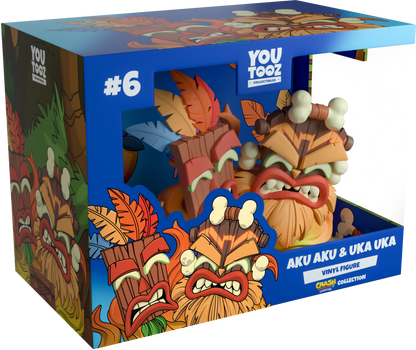 Crash Bandicoot Aku Aku & Uka Uka Youtooz Vinyl Figure