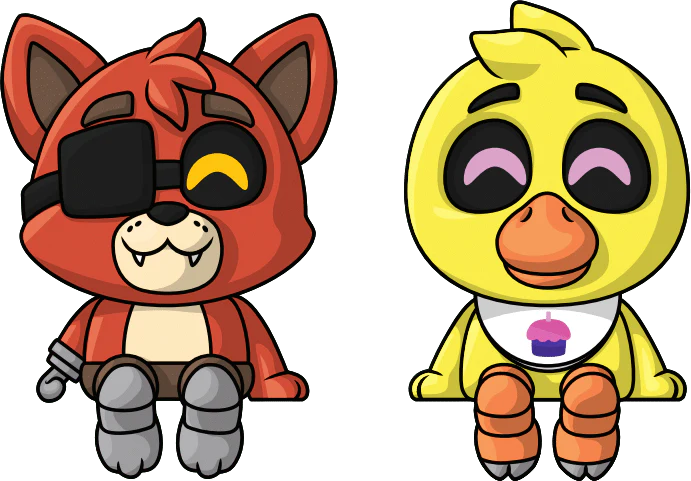 Five Nights at Freddy's Youtooz Monitor Buddiez Chica & Foxy