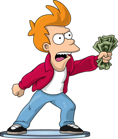 Futurama Take My Money Fry Youtooz Vinyl Figure