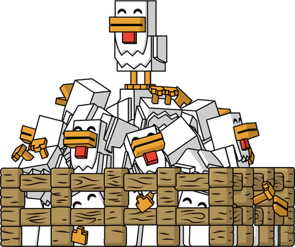 Minecraft Youtooz Vinyl Figure Chickens