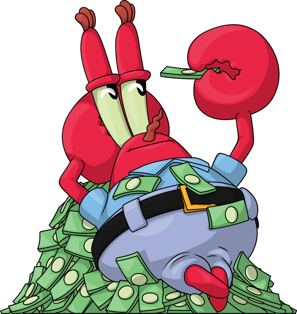 Spongebob Squarepants Mr Krabs Pile'O'Money Youtooz Vinyl Figure