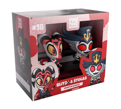 Helluva Boss Youtooz Monitor Buddiez Blitzo & Stolas