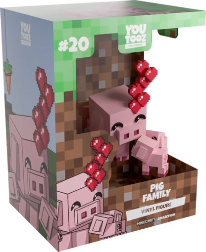 Minecraft Youtooz Vinyl Figure Pig Family