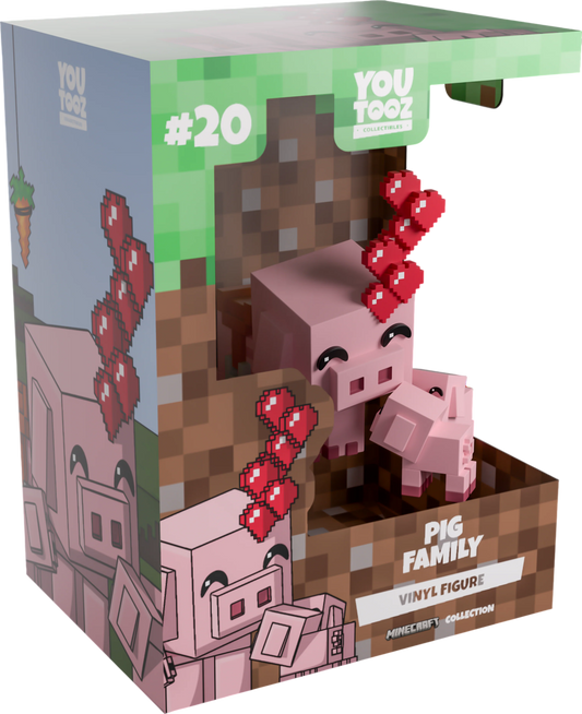 Minecraft Youtooz Vinyl Figure Pig Family