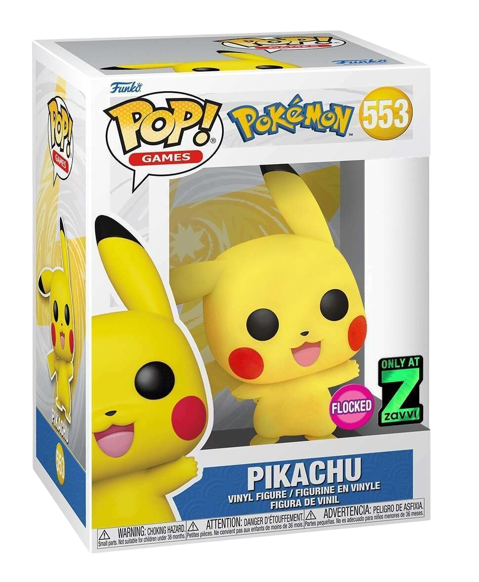 Pokemon POP! Vinyl Pikachu Waving (Flocked)