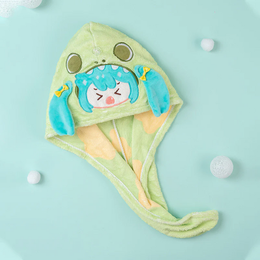 Moeyu - Hatsune Miku Pajama Party Series Dry Hair Cap Little Dinkosaur Miku