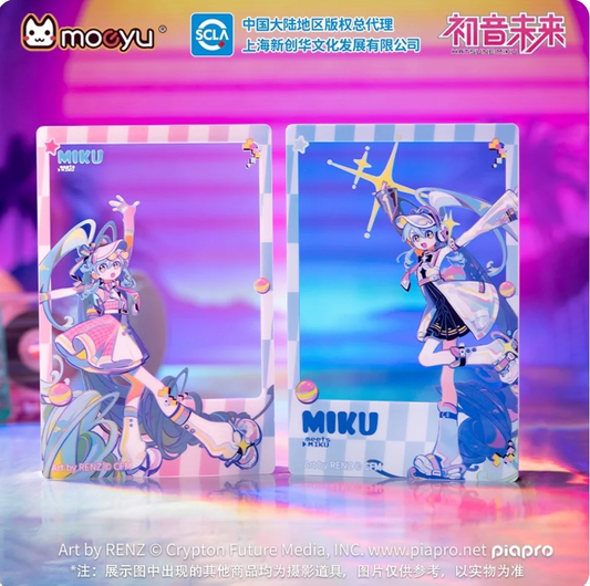 Moeyu - Hatsune Miku Retro & Future Series Transparent Acrylic Card Set
