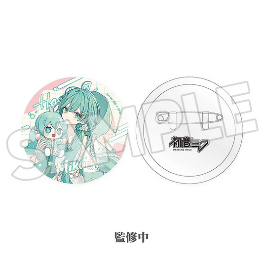 Character Vocal Series 01: Hatsune Miku - Miku Hug Series Pin Badge Flower Ver