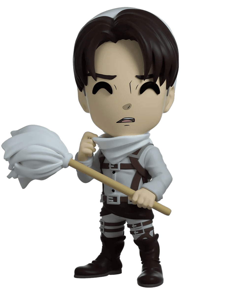 Attack on Titan - Levi Ackerman Cleaning Youtooz Vinyl Figure | Anime Emporium