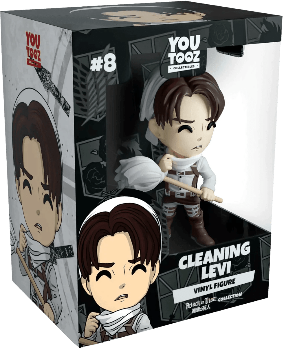 Attack on Titan - Levi Ackerman Cleaning Youtooz Vinyl Figure | Anime Emporium