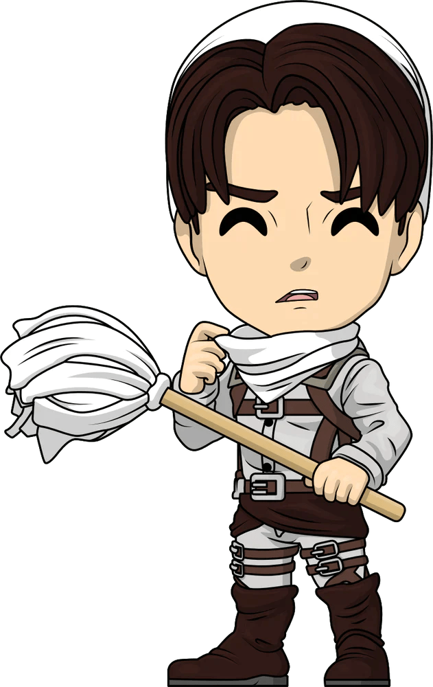 Attack on Titan - Levi Ackerman Cleaning Youtooz Vinyl Figure | Anime Emporium