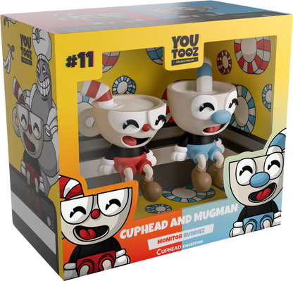 Cuphead Youtooz Monitor Buddiez Cuphead and Mugman