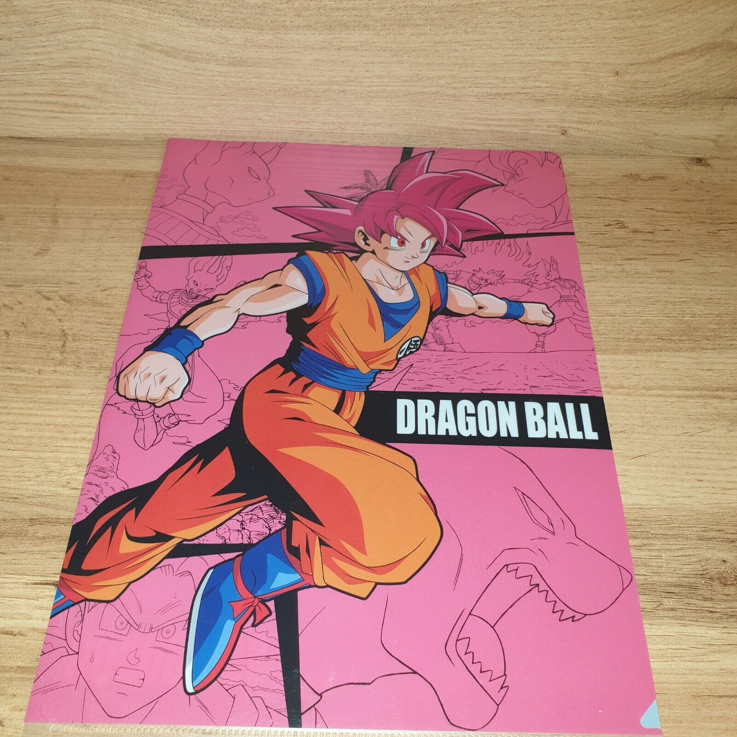 Dragon Ball Super Goku Super Saiyan God A4 Clear File