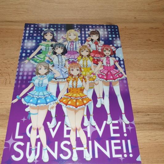 Love Live! Sunshine Aqours Omoi Yo Hitotsu Ni Nare A4 Clear File
